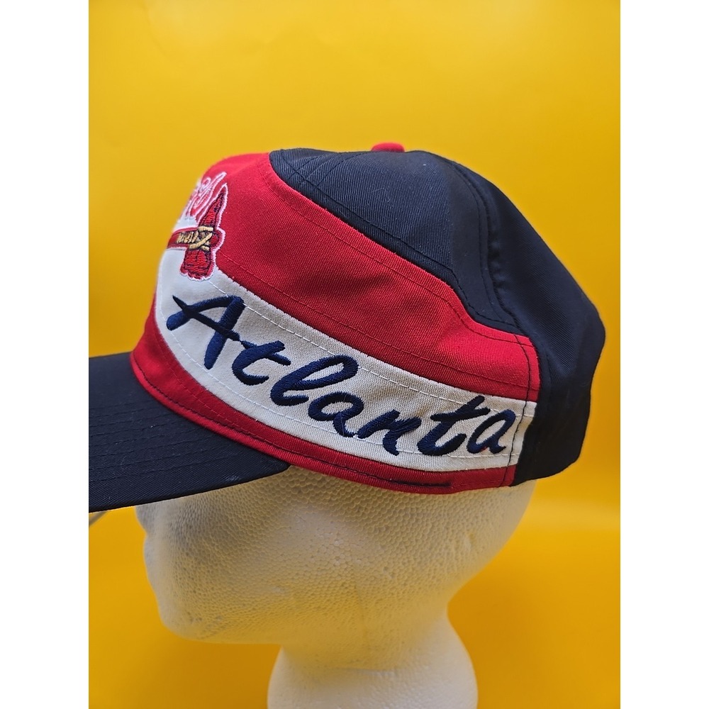 VIntage Atlanta Braves Snap Back Hat. 90's Excellent Condition! **Rare Find** - Picture 4 of 9